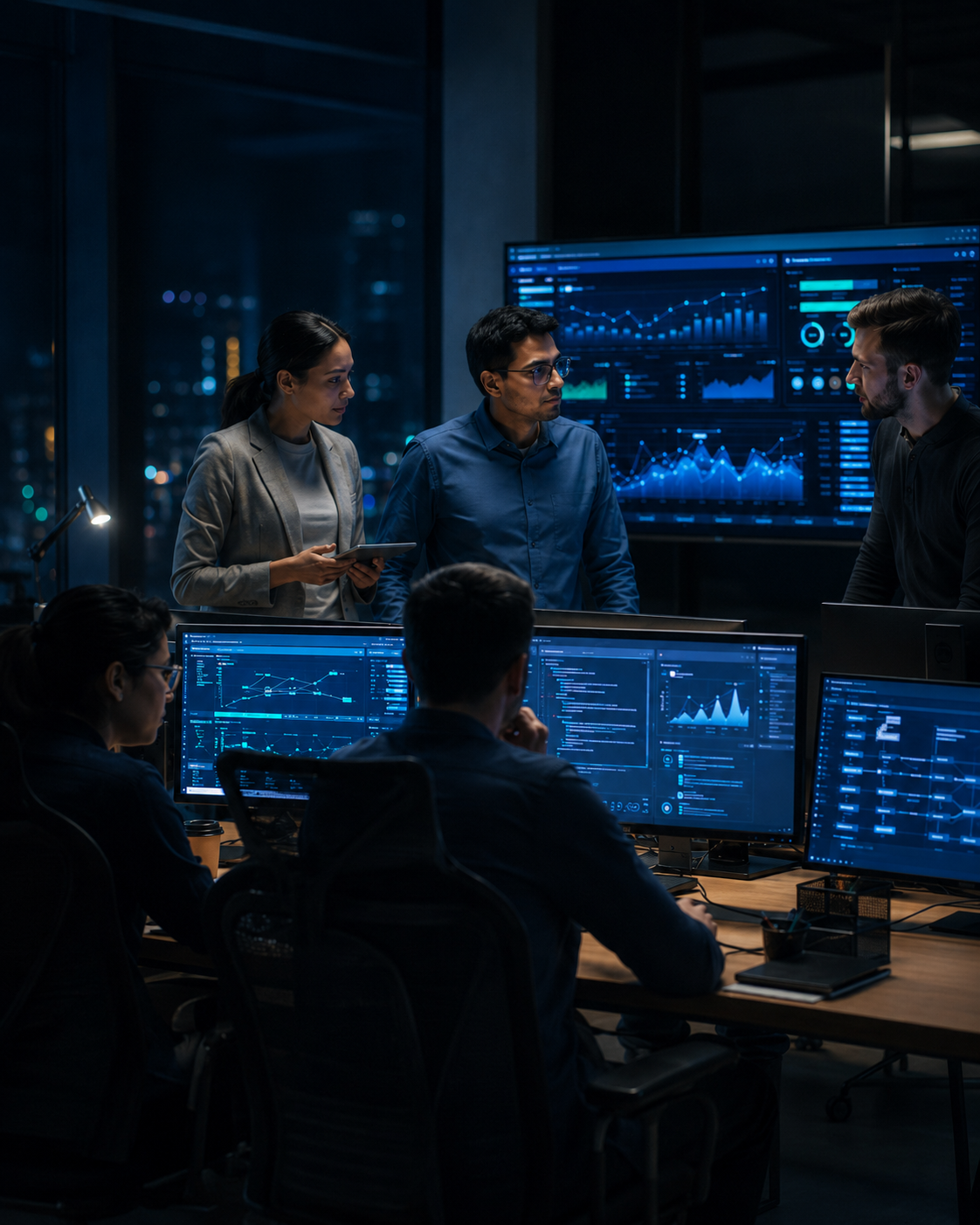 Finative managed services engineers at work